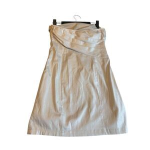 Akira Black Label Silver Strapless Dress Size S
